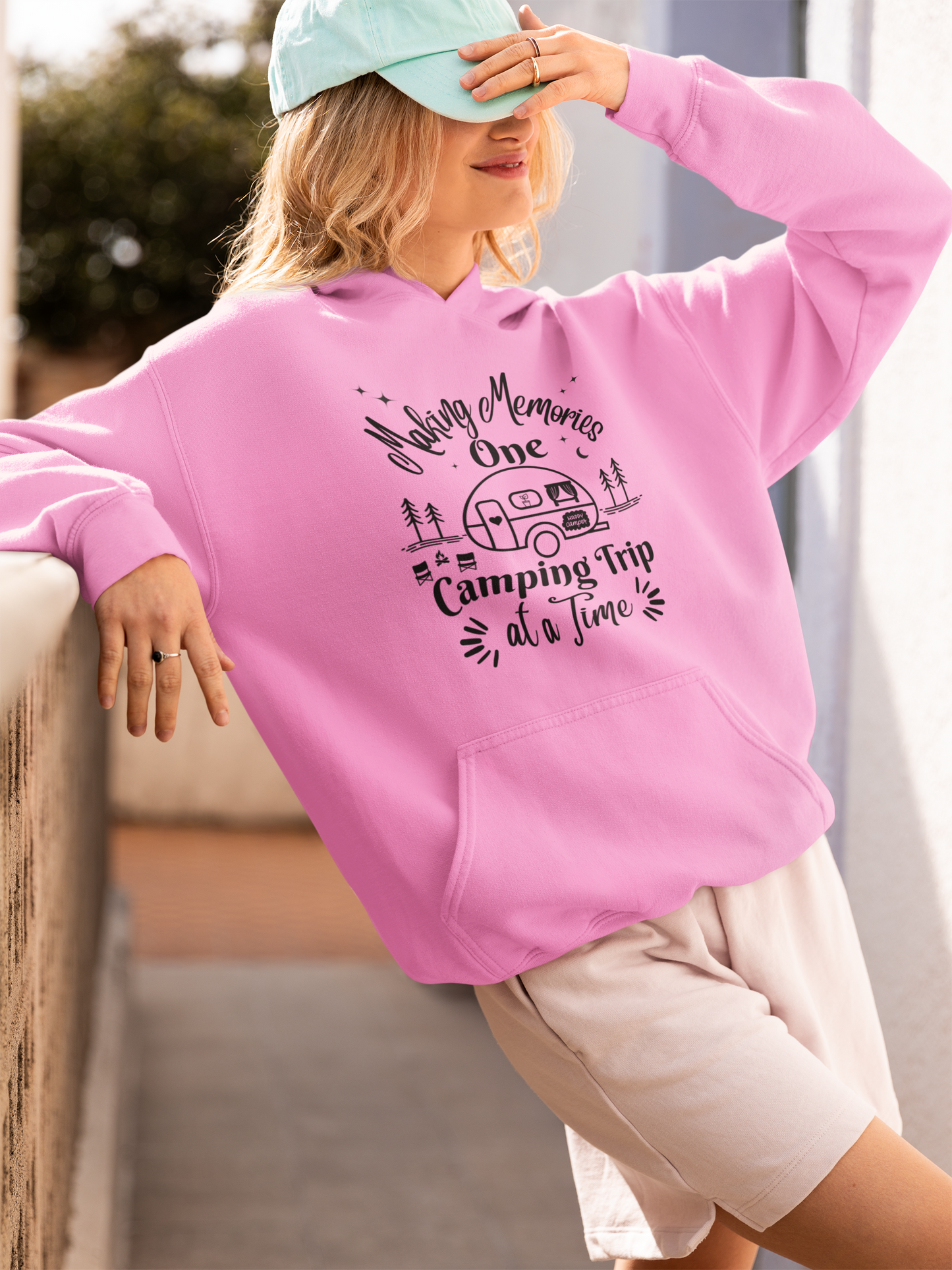 Making Memories One Camping Trip at a Time Hooded Sweatshirt, Camper Gift, Caravan Shirt, Vacation Sweatshirt, RV Sweatshirt, Gift for Her