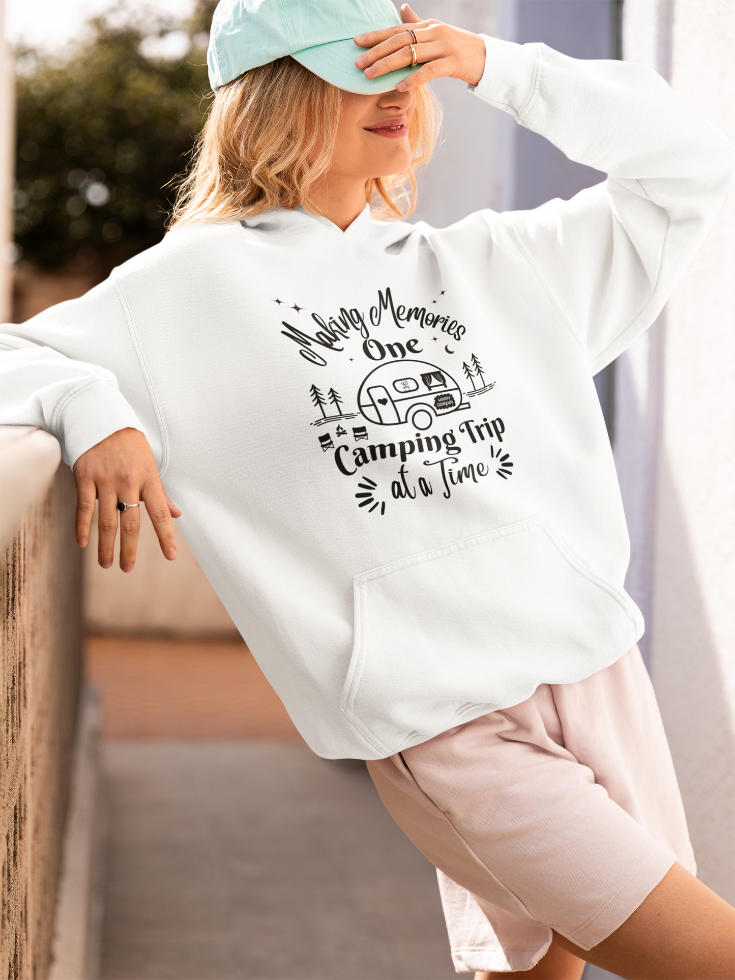 Making Memories One Camping Trip at a Time Hooded Sweatshirt, Camper Gift, Caravan Shirt, Vacation Sweatshirt, RV Sweatshirt, Gift for Her