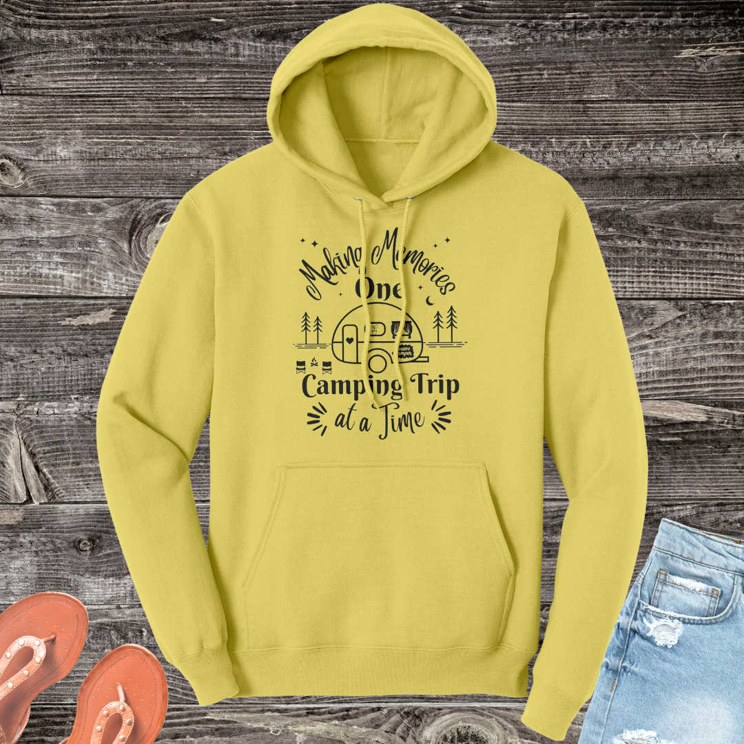 Making Memories One Camping Trip at a Time Hooded Sweatshirt, Camper Gift, Caravan Shirt, Vacation Sweatshirt, RV Sweatshirt, Gift for Her