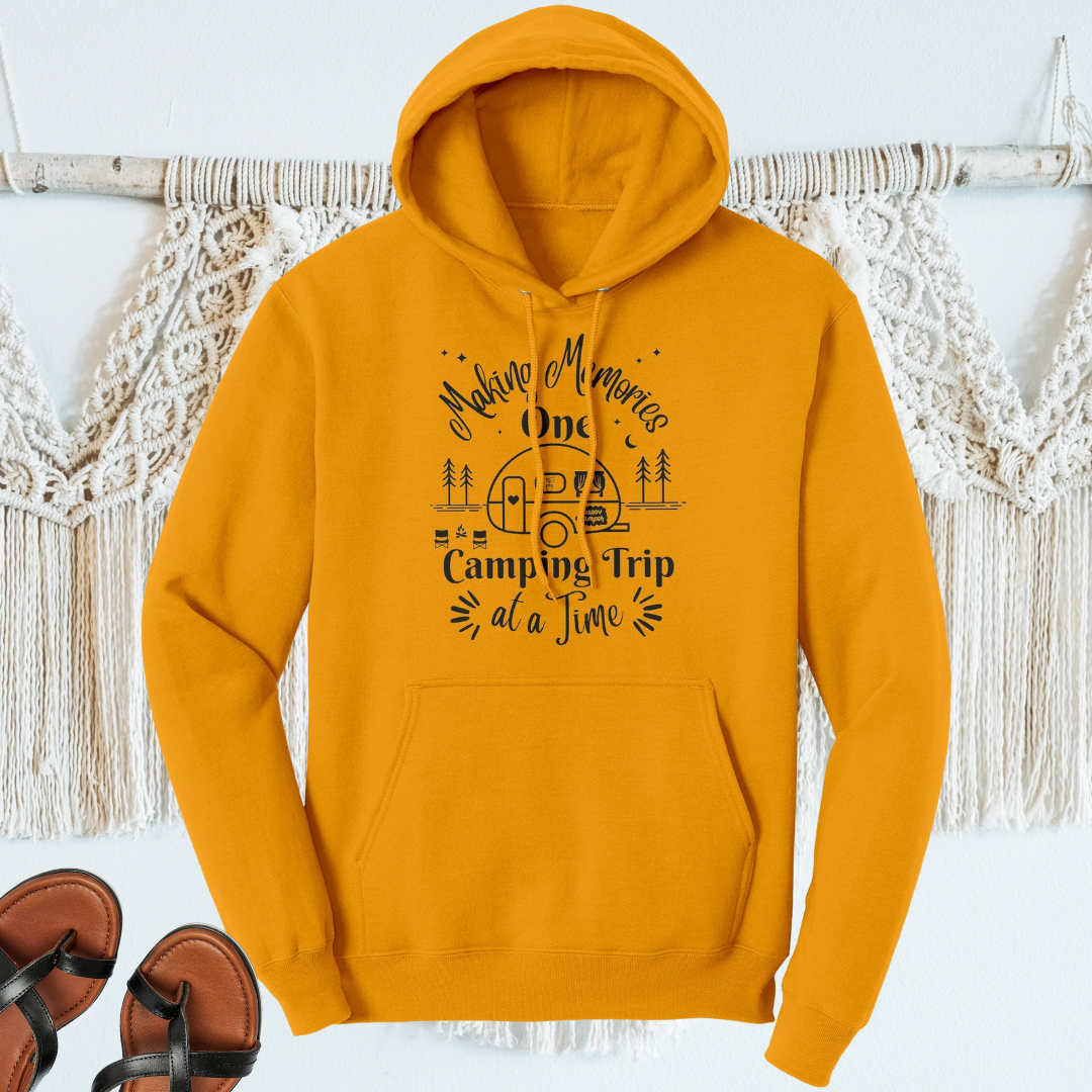 Making Memories One Camping Trip at a Time Hooded Sweatshirt, Camper Gift, Caravan Shirt, Vacation Sweatshirt, RV Sweatshirt, Gift for Her