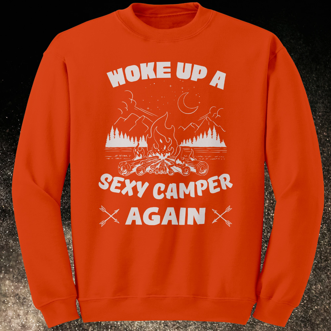 Funny Camping Sweatshirt, Campfire Sweater, Hiking Shirt, Outdoors Sweatshirt, Mountains Shirt, Unisex Crewneck Sweatshirt, RV Camper Gift