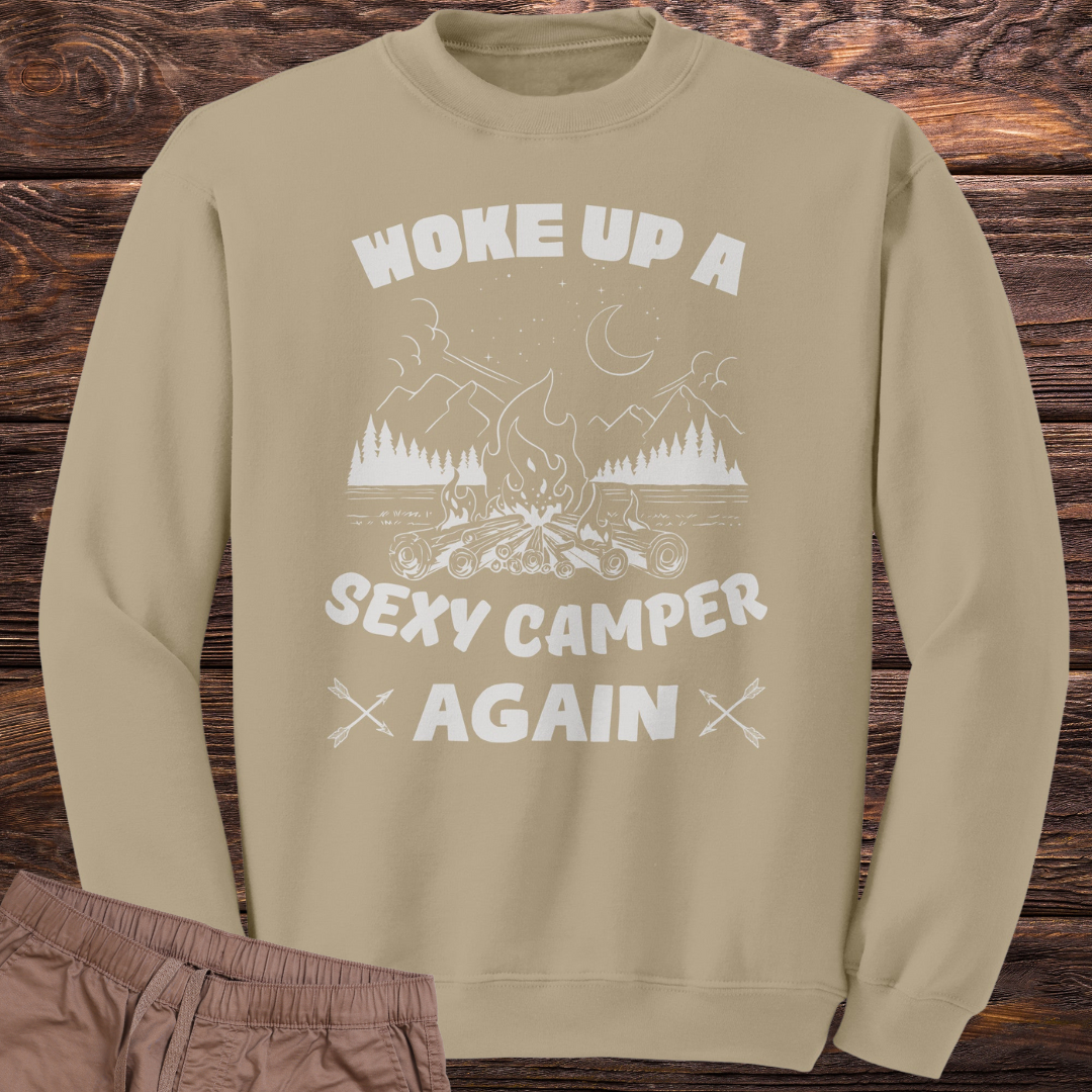 Funny Camping Sweatshirt, Campfire Sweater, Hiking Shirt, Outdoors Sweatshirt, Mountains Shirt, Unisex Crewneck Sweatshirt, RV Camper Gift