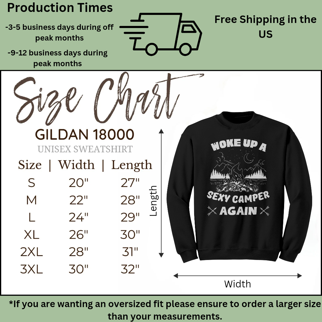 Funny Camping Sweatshirt, Campfire Sweater, Hiking Shirt, Outdoors Sweatshirt, Mountains Shirt, Unisex Crewneck Sweatshirt, RV Camper Gift