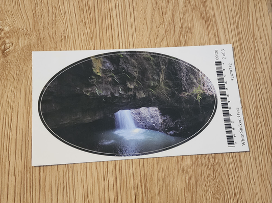 Natural Bridge Springbrook Sticker, Waterfall Sticker, Bucket List Photo, Vision Board Ideas, Vacation Travel Sticker, Australian Landmark Holiday Places