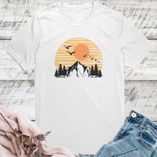 Camping Tshirt, Mountains Shirt, Pine Tree Shirt, Hiking Tshirt, Outdoorsy Shirt, Nature Lover Shirt