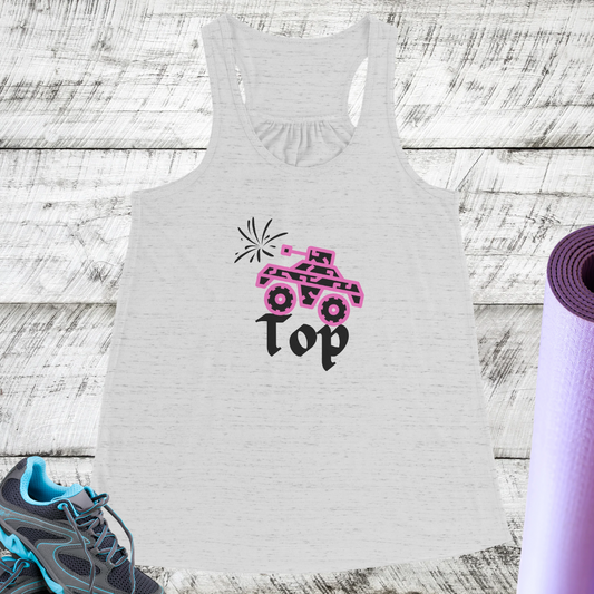 Women's Workout Tank Top, Comfy Yoga Top, Cute Flowy Tank Top, Women's Fitness Exercise Tank Top, Summer Beach Top, Funny Hiking Tank Top