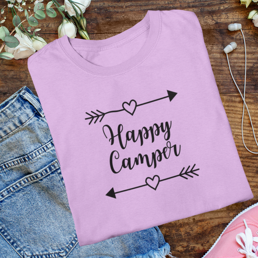 Happy Camper Shirt, Camping Shirt, Campfire Shirt, Adventure Shirt, Hiking Shirt, Camper Gift, Nature Lover Gift