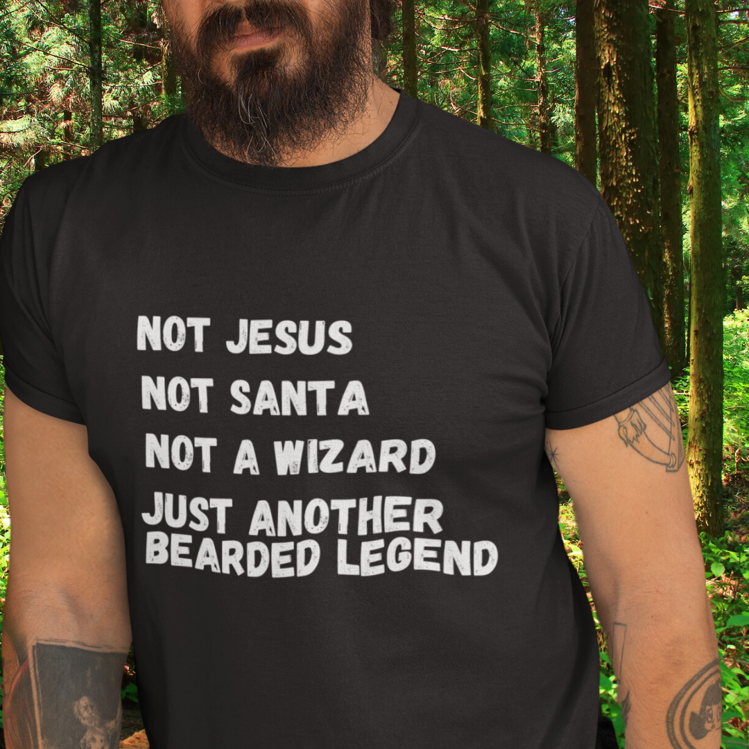 Funny Men's Beard Shirt, Bearded Legend Tshirt, Gift for Bearded Man, Father's Day Gift, Bearded Dad Gift