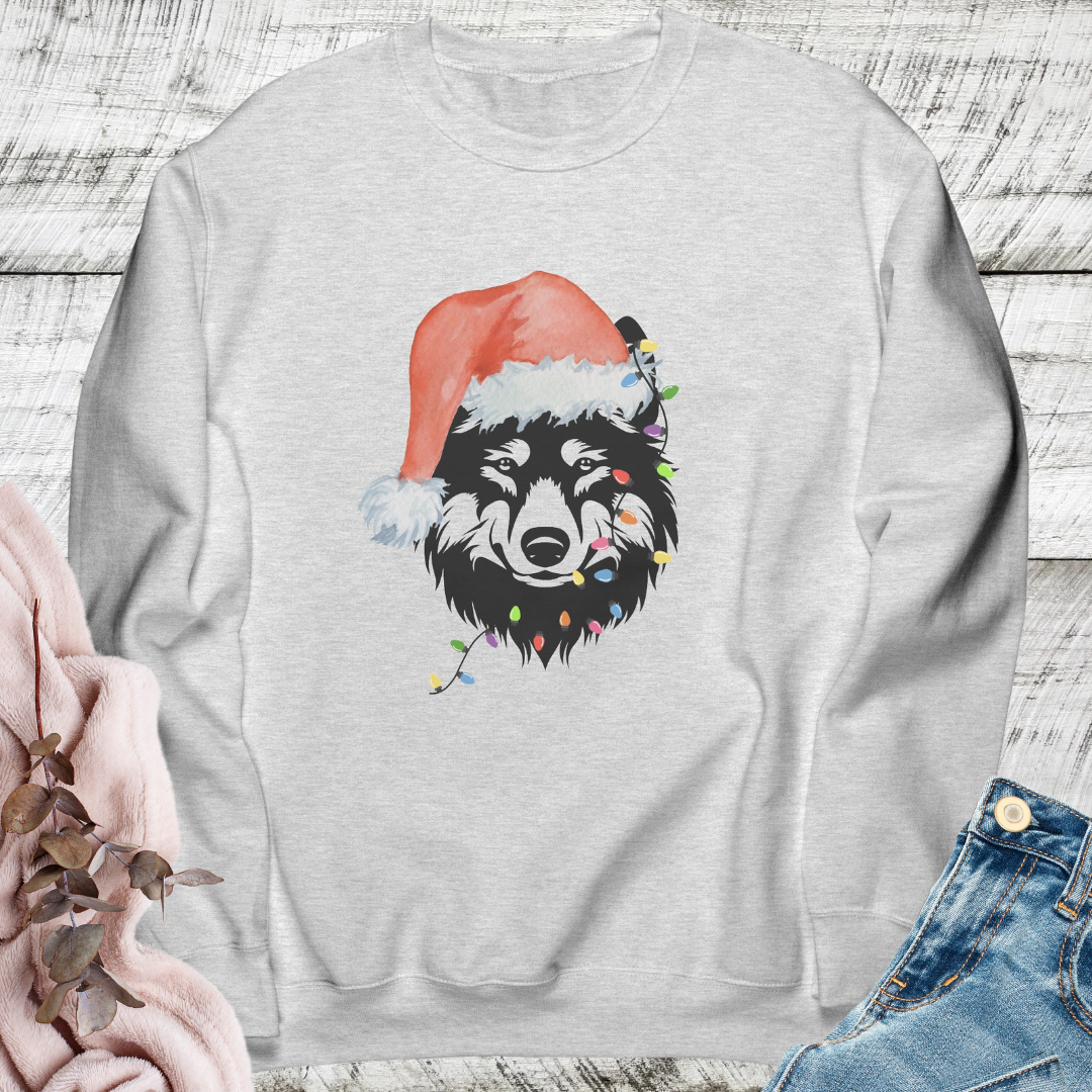 Wolf Christmas Sweatshirt, Xmas Wolf Sweater, Tangled Christmas Lights Animal Sweatshirt, Wolf Sweatshirt, Gift for Wolf Lover, National Parks Wildlife Sweatshirt