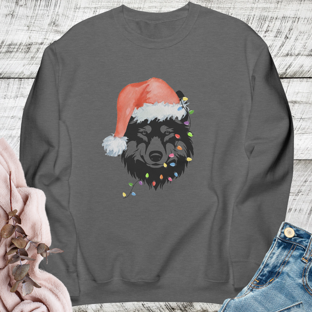 Wolf Christmas Sweatshirt, Xmas Wolf Sweater, Tangled Christmas Lights Animal Sweatshirt, Wolf Sweatshirt, Gift for Wolf Lover, National Parks Wildlife Sweatshirt