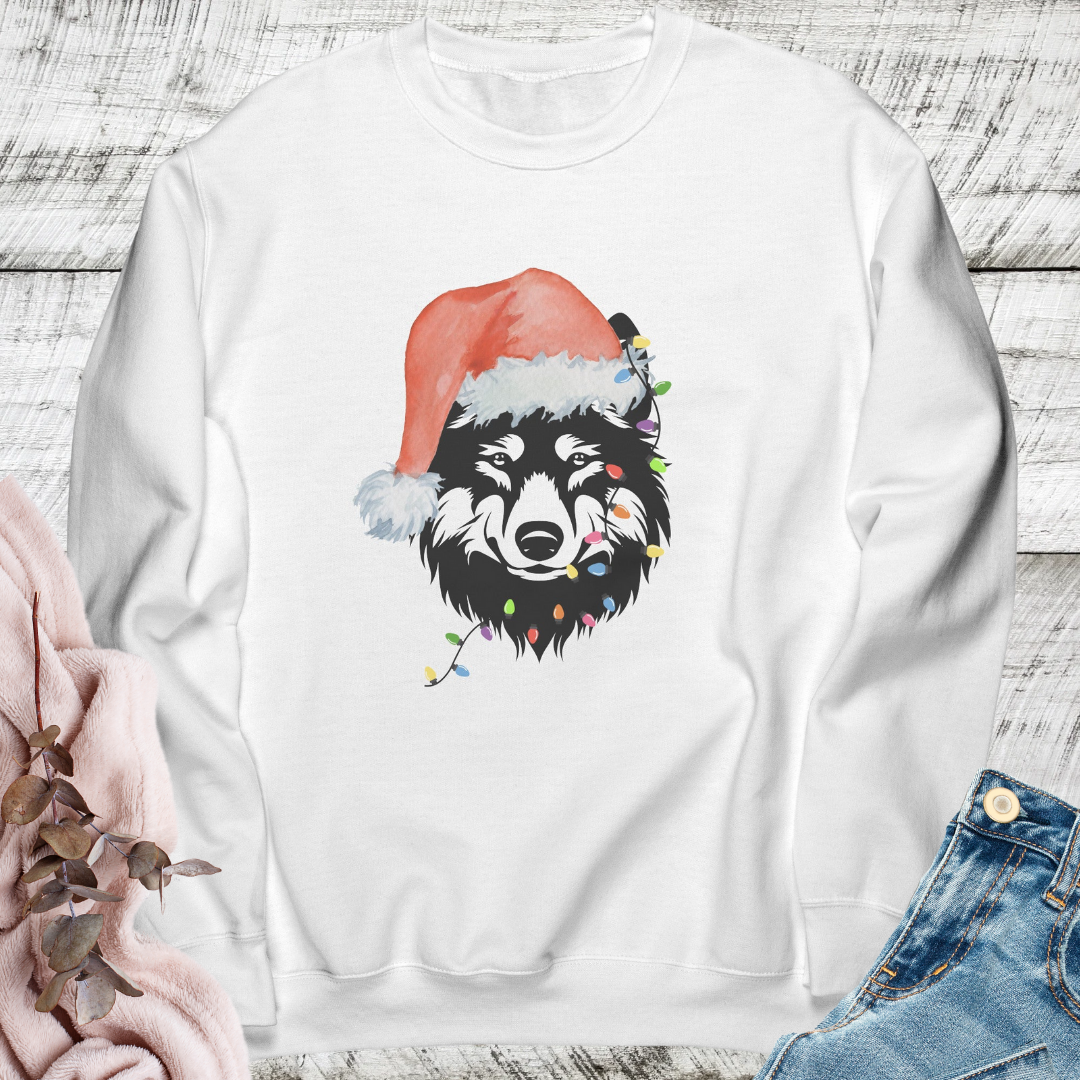 Wolf Christmas Sweatshirt, Xmas Wolf Sweater, Tangled Christmas Lights Animal Sweatshirt, Wolf Sweatshirt, Gift for Wolf Lover, National Parks Wildlife Sweatshirt