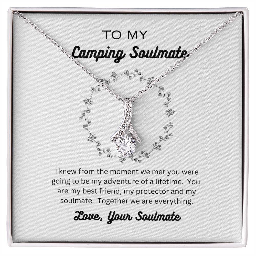 From the moment we met Alluring Beauty Necklace, Valentine's Day Gift for Camping Partner, Gift for Hiking Partner, Gift from the Heart, Christmas Gift for Her, RV Gift, Unique Gift for Camper